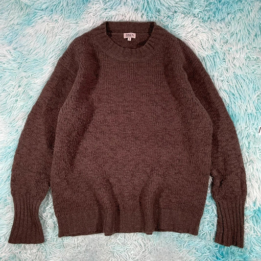 Brown Kitted in Cashmere Knitted Jumper - Size 14
