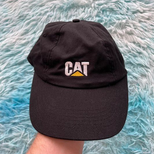 Black Caterpillet CAT Cap