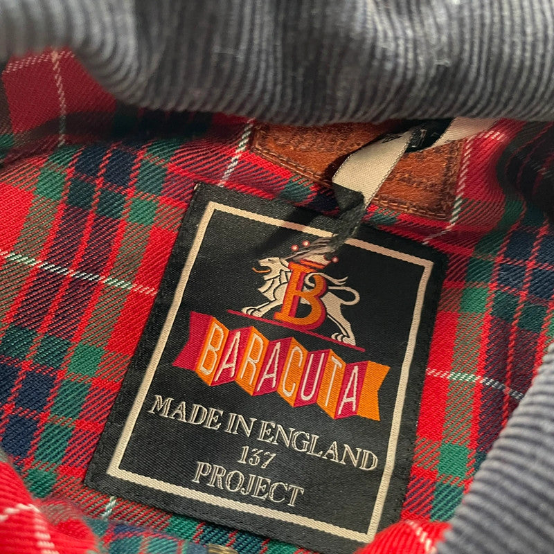 Grey Baracuta Bomber Jacket Waxed - Medium