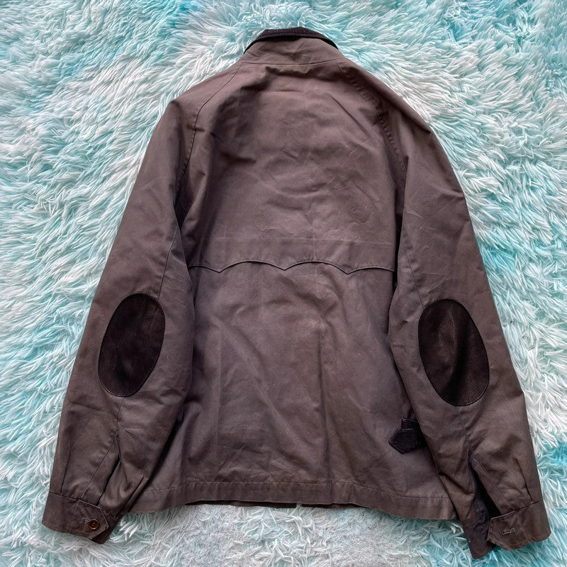 Grey Baracuta Bomber Jacket Waxed - Medium