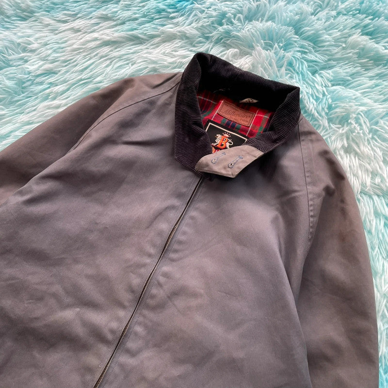 Grey Baracuta Bomber Jacket Waxed - Medium