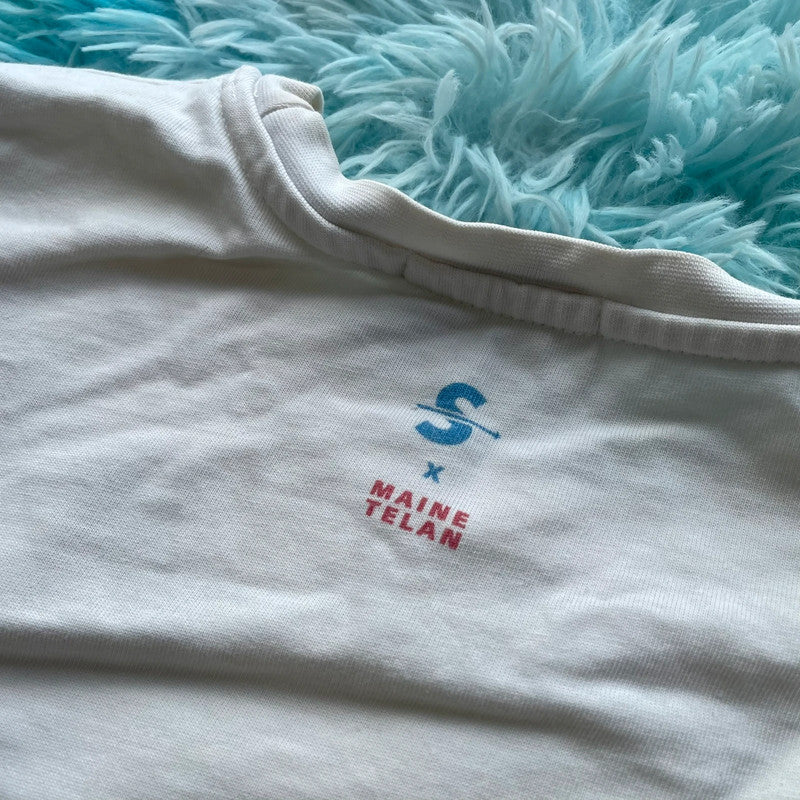 White Solas Graphic T Shirt - Large