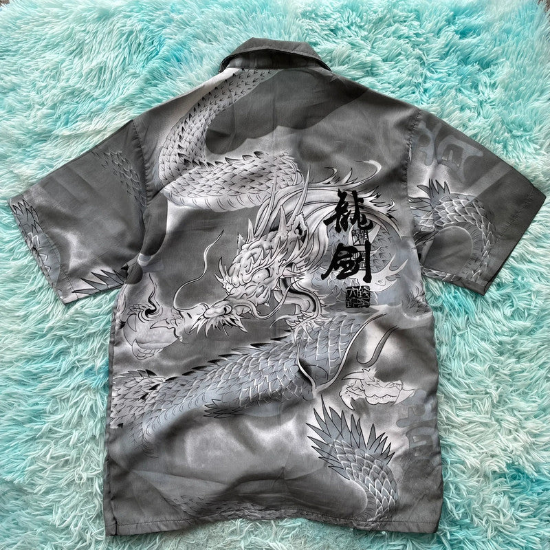 Vintage 00s Y2K Dragon T Shirt - Large
