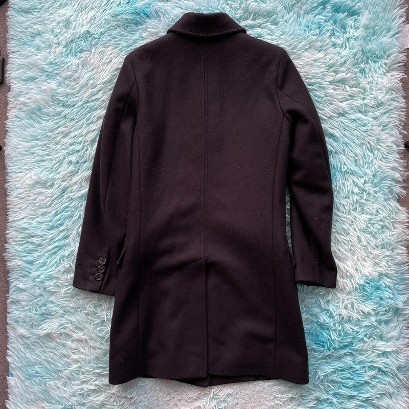 Vintage Black Gloverall Overcoat Jacket - Size 8