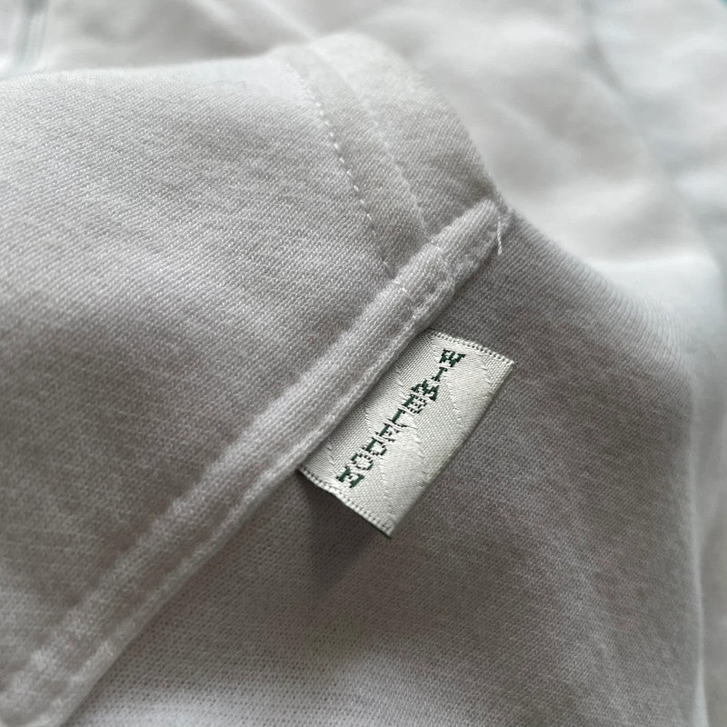 Vintage 90s White & Green Wimbledon Hoodie - Large