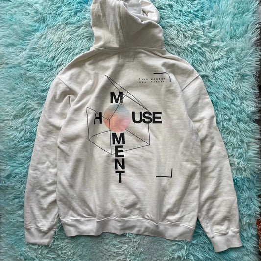 White Moment House Graphic Hoodie - Large