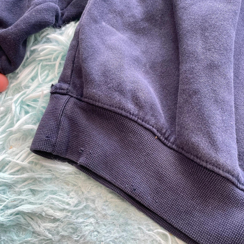 Vintage 90s Navy Adidas Sweatshirt Plain- Large