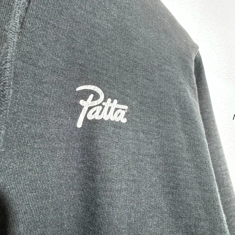 Black Patta Hoodie Plain - Medium
