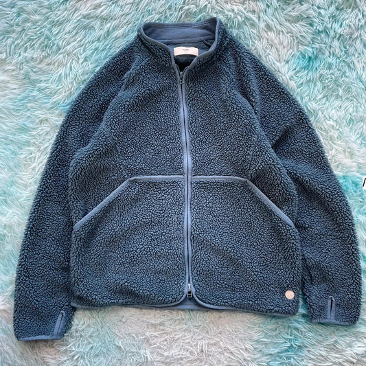 Blue Folk Fleece Jumper Sherpa Full Zip - Large