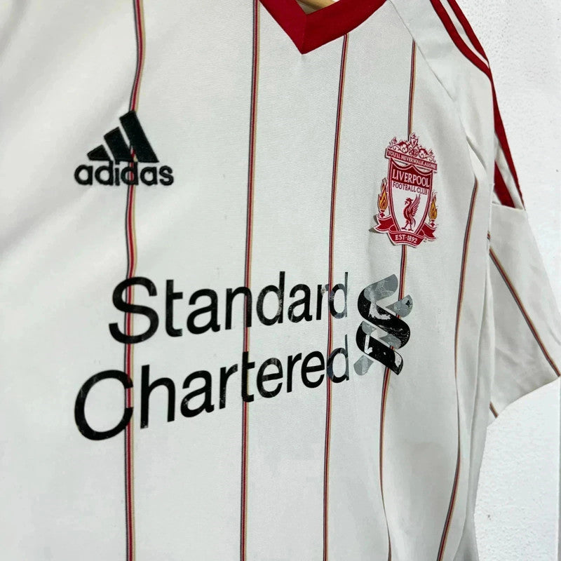 Vintage Liverpool Shirt Away Kit White Adidas - Large