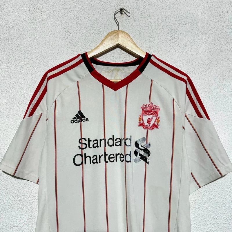 Vintage Liverpool Shirt Away Kit White Adidas - Large
