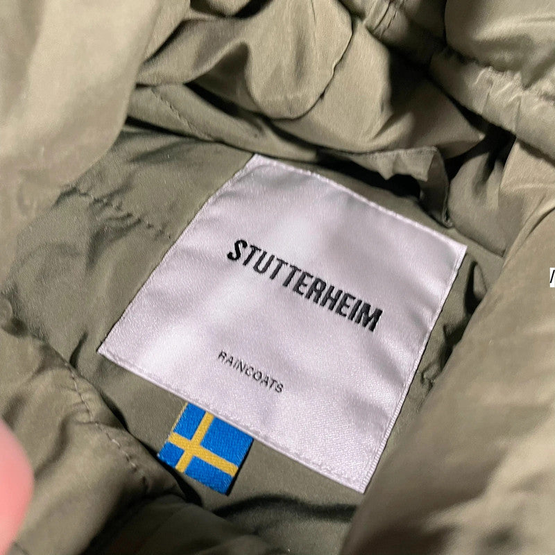 Olive green Stutterheim Puffer Jacket - Medium