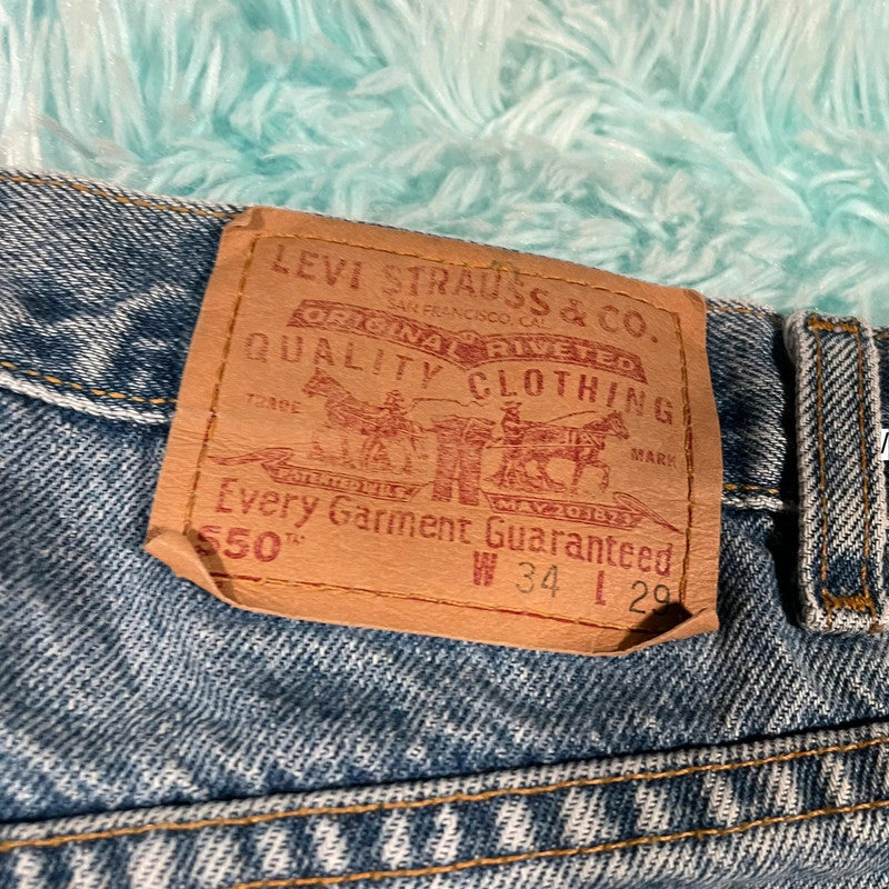 Vintage 90s Levi’s 550 Jeans Baggy Straight Leg - W34 L29