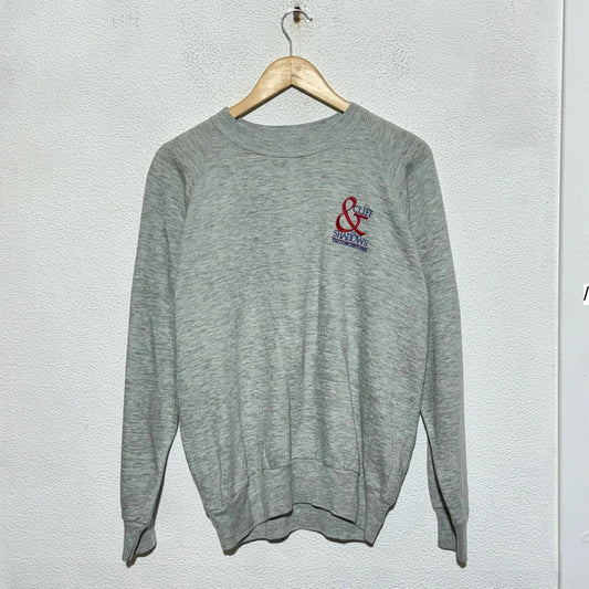 Vintage 80s Grey Cliff Richard Sweatshirt - Large