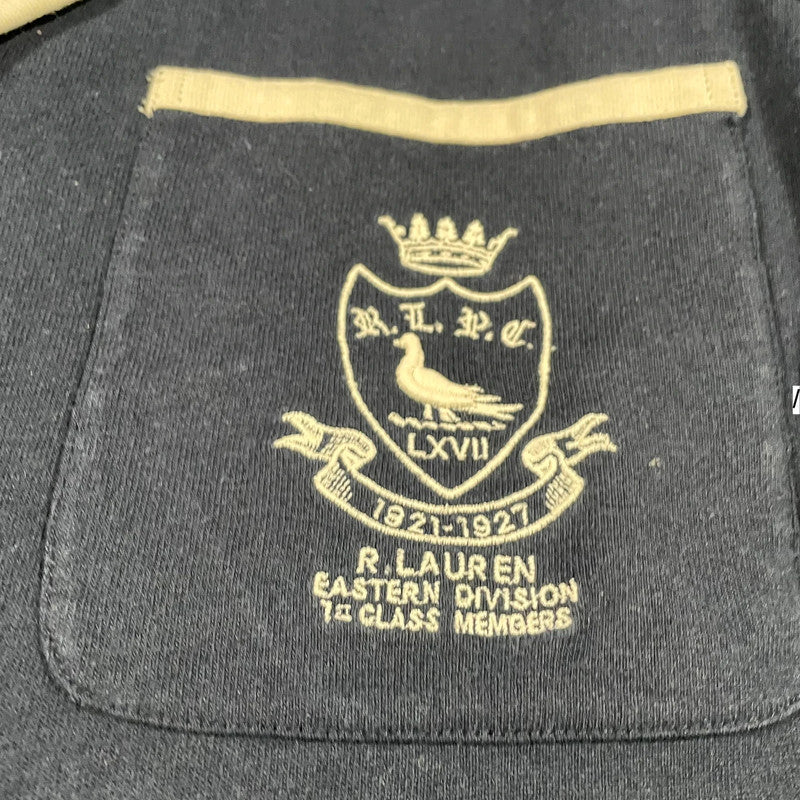 Vintage Navy Polo Ralph Lauren Cotton Blazer Jacket Crested - 10