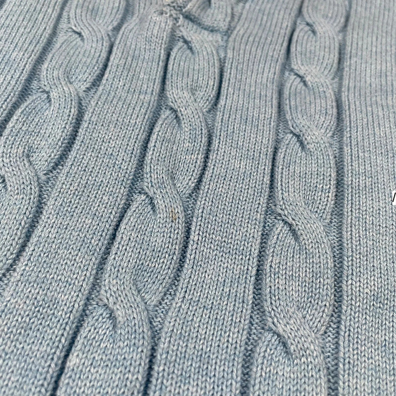 Baby Blue Gant Knitted Collared Jumper - Medium