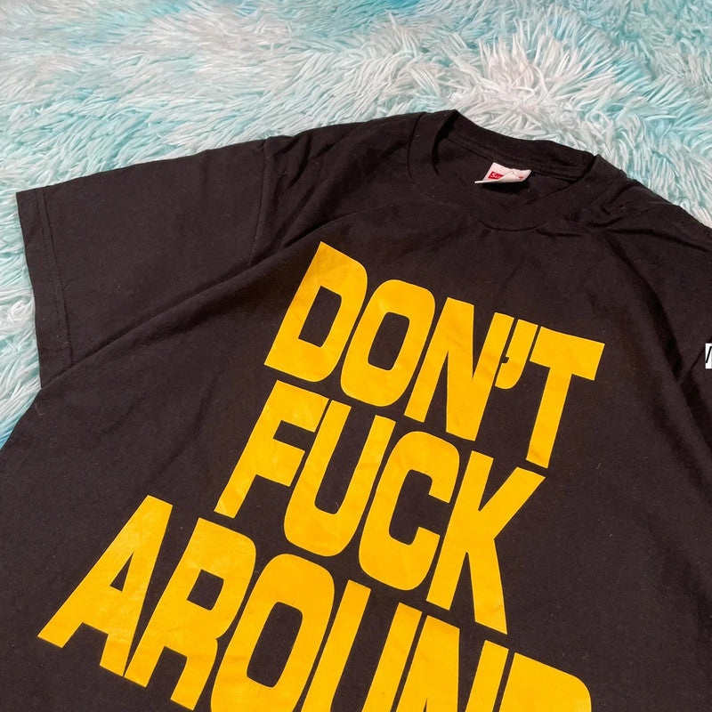 Black Supreme Graphic T Shirt Don’t Fuck Around - Small