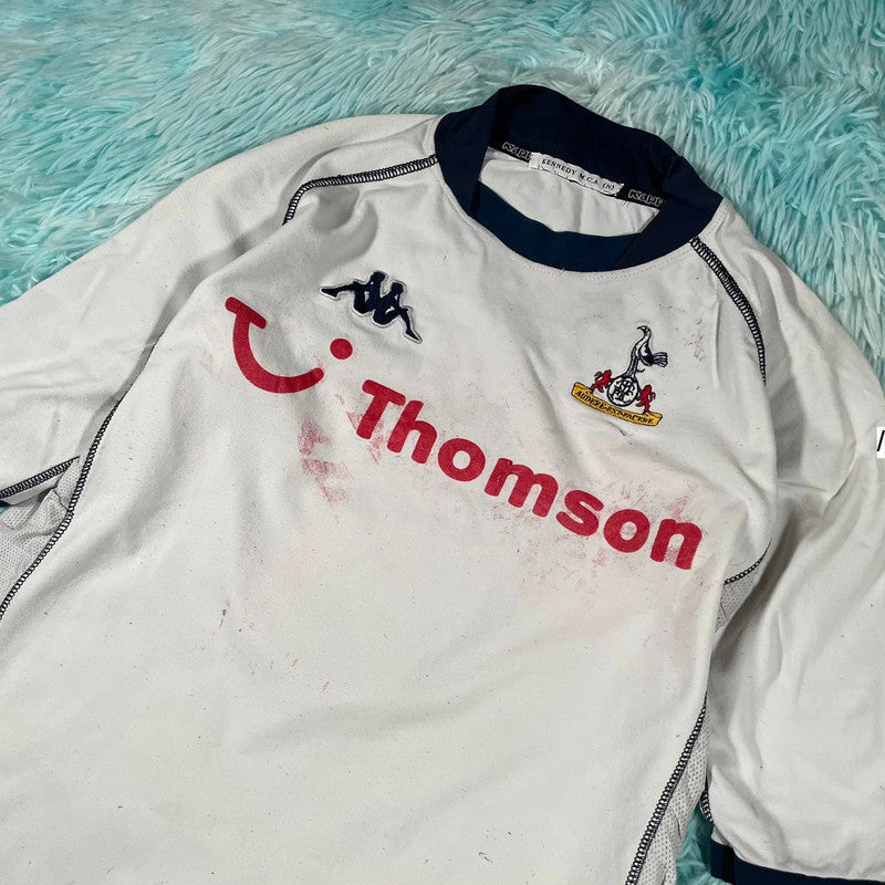Vintage 2002-2004 Tottenham Shirt Kappa Home Kit - Small