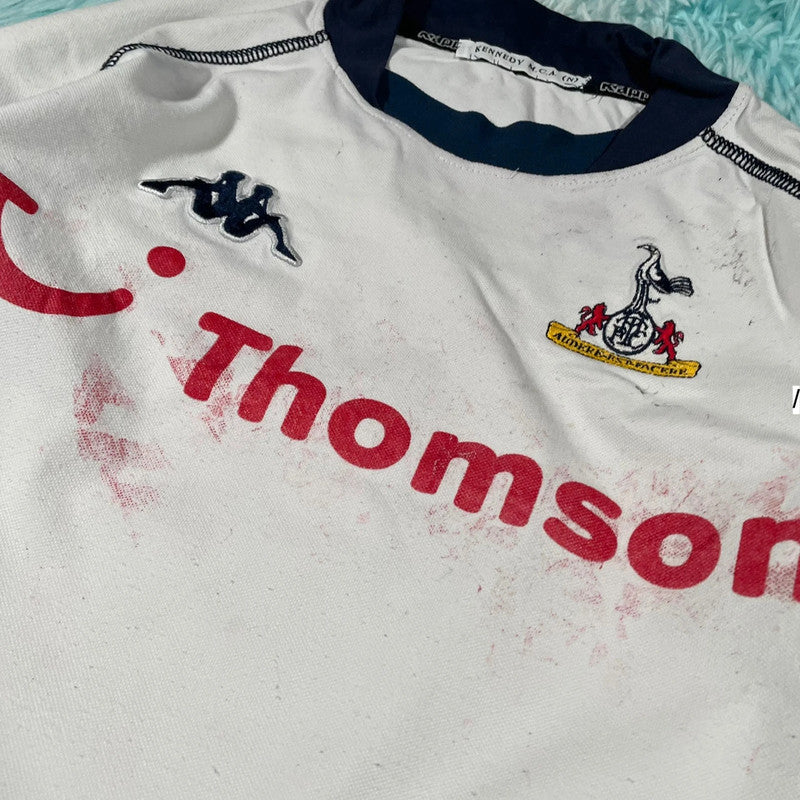 Vintage 2002-2004 Tottenham Shirt Kappa Home Kit - Small