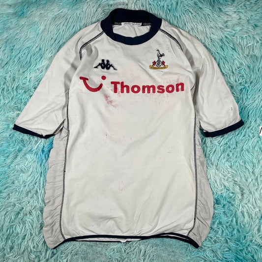 Vintage 2002-2004 Tottenham Shirt Kappa Home Kit - Small