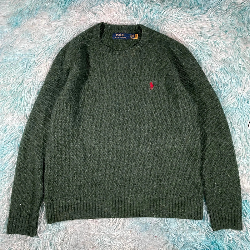 Dark green Polo Ralph Lauren Knitted Jumper - Large