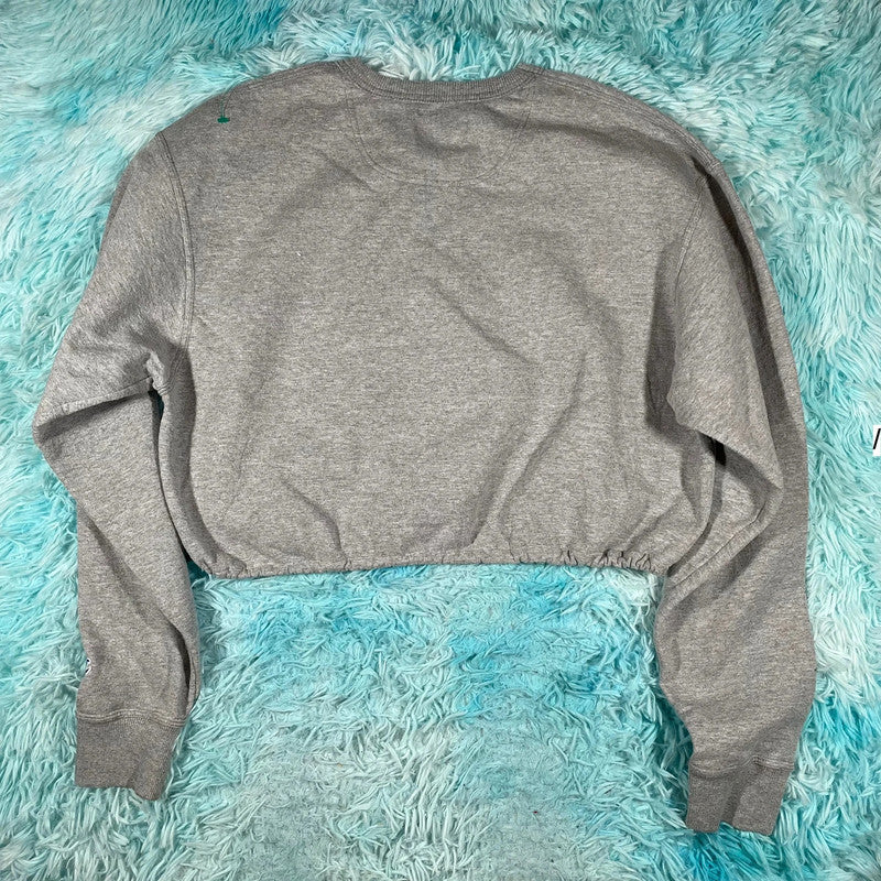Grey Champion Cropped Sweatshirt - Large