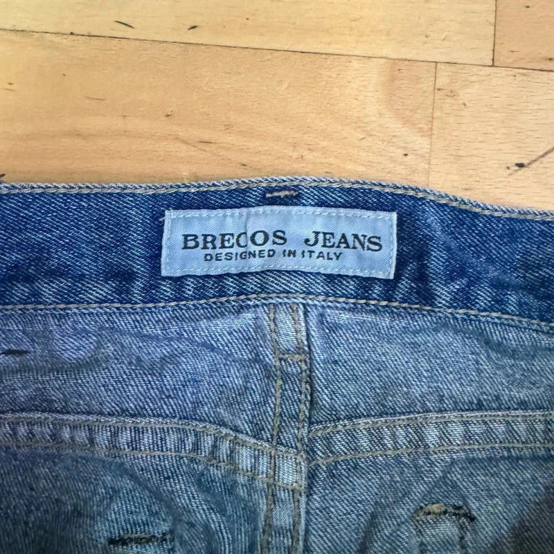 Vintage Brecos Jeans Wide Straight Leg - 34W 30L