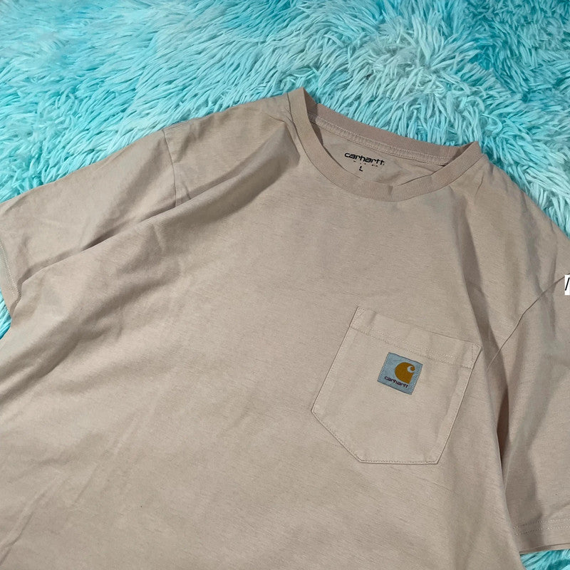 Beige Carhartt Pocket T shirt - Large