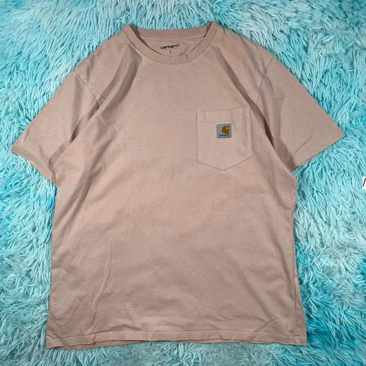 Beige Carhartt Pocket T shirt - Large