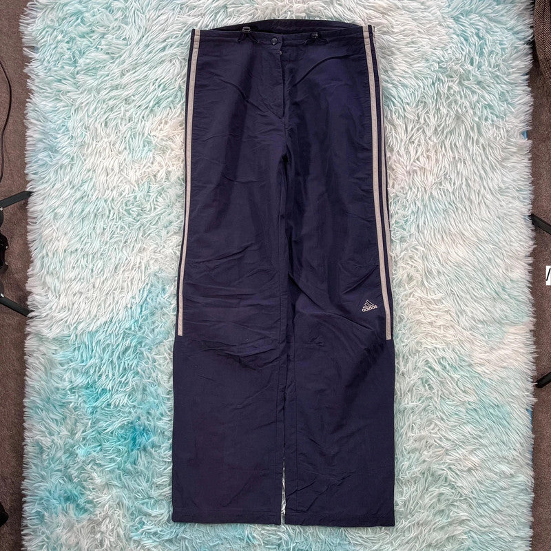 Vintage 90s Navy Adidas Tracksuit Bottoms - Size 10