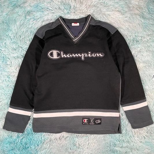 Vintage 90s Black Champion Sweatshirt - XS