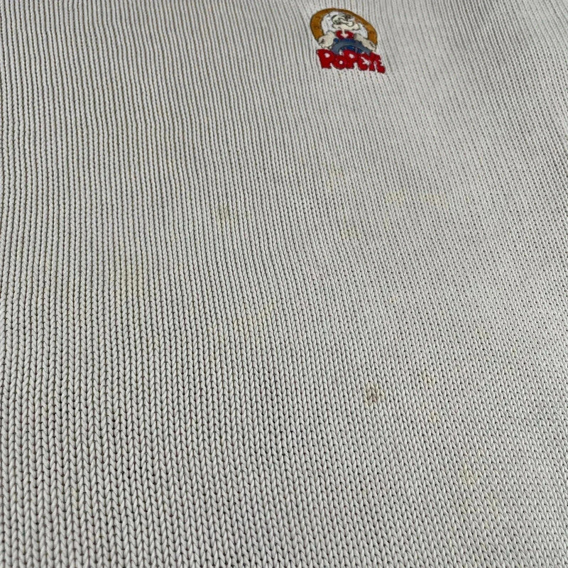 Vintage 90s Cream St Michael Knitted Jumper Popeye - XXL