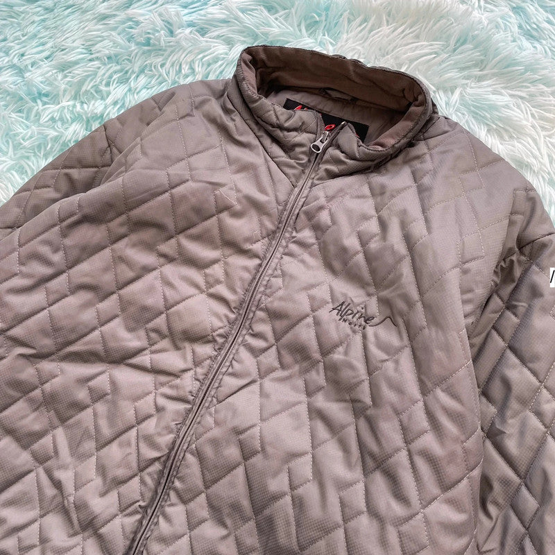 Grey Alpine North Puffer Jacket - XL