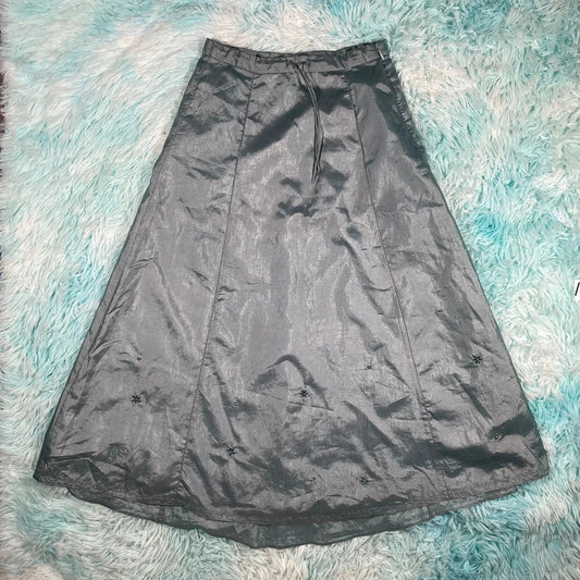 Vintage Y2K Light Blue Gap A Line Silky Dress - Size 8