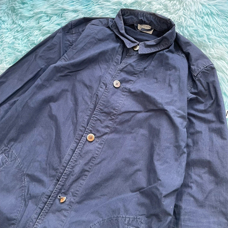 Navy Manual Alphabet Jacket Knee Length - Large