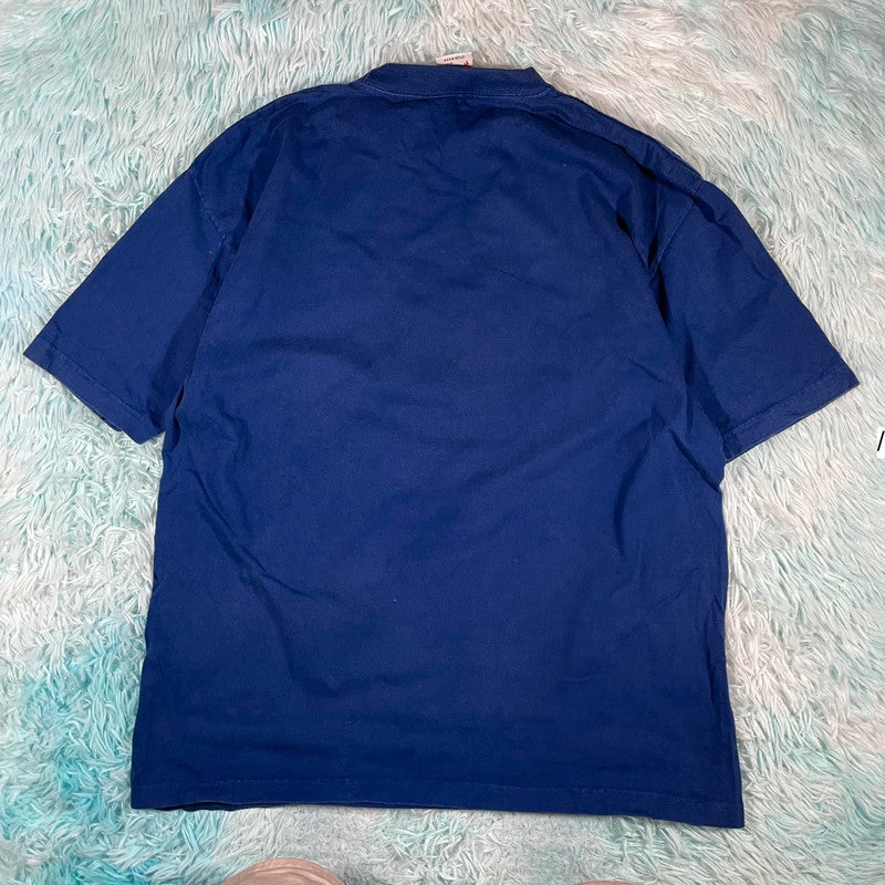 Vintage 90s Blue Plant Hollywood Graphic T Shirt - Large