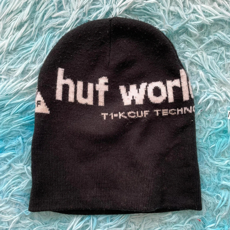 Black HUF Beanie Hat