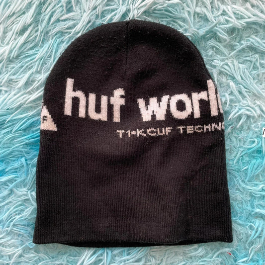 Black HUF Beanie Hat