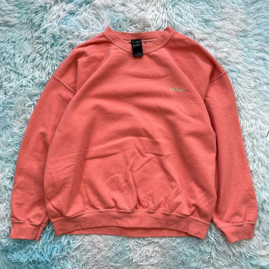 Peach Orange iets frans Sweatshirt Urban Outfitters - Medium