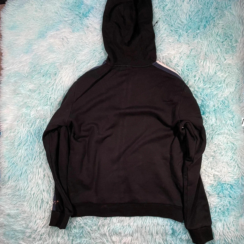 Black Lacoste Full Zip Hoodie - Medium