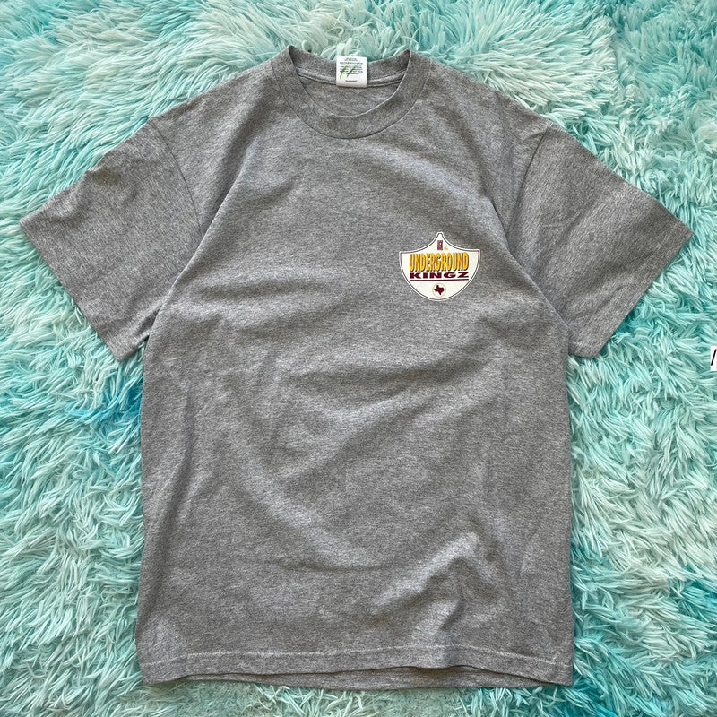 Grey Supreme UKZ Graphic T Shirt Underground Kingz - Small