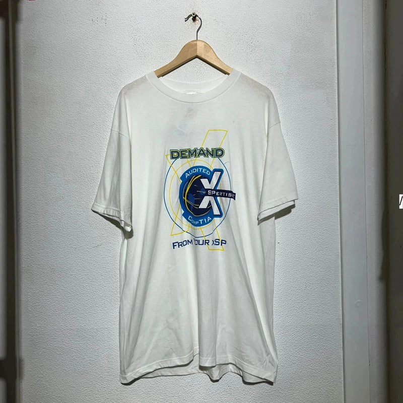 Vintage 90s White Graphic T Shirt - XL