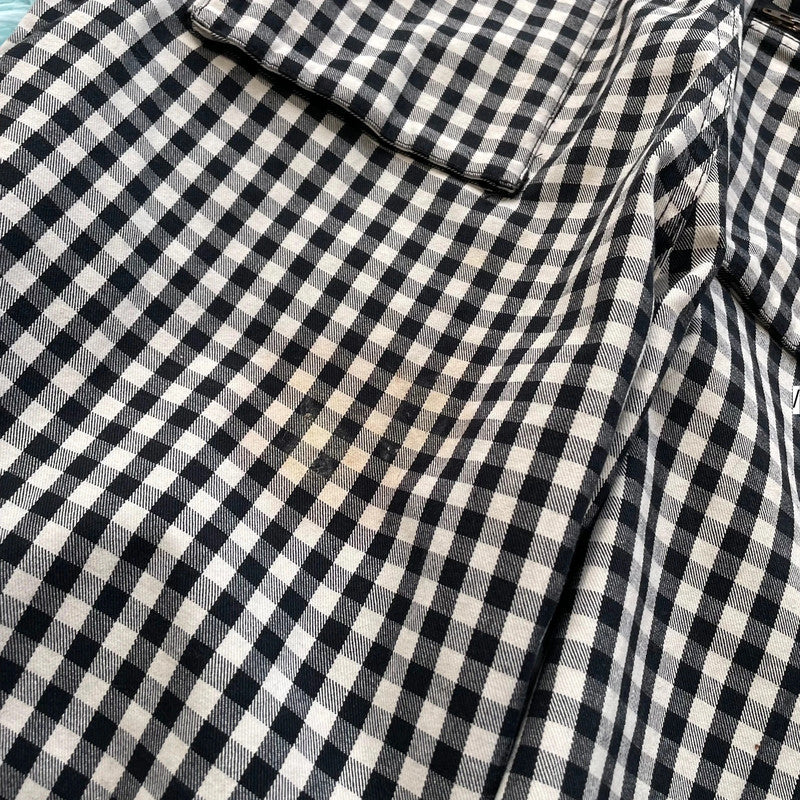 Black & White Supreme Gingham Flight Pants - 32W