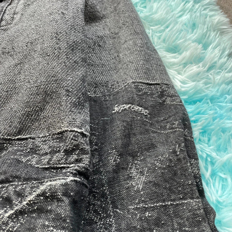 Grey Supreme Archive Denim Trucker Jacket - Small
