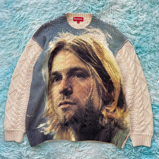 Cream Supreme Kurt Cobain Knitted Jumper Cable - Medium