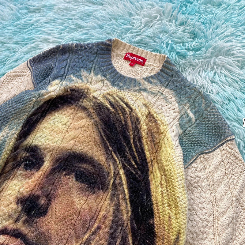 Cream Supreme Kurt Cobain Knitted Jumper Cable - Medium