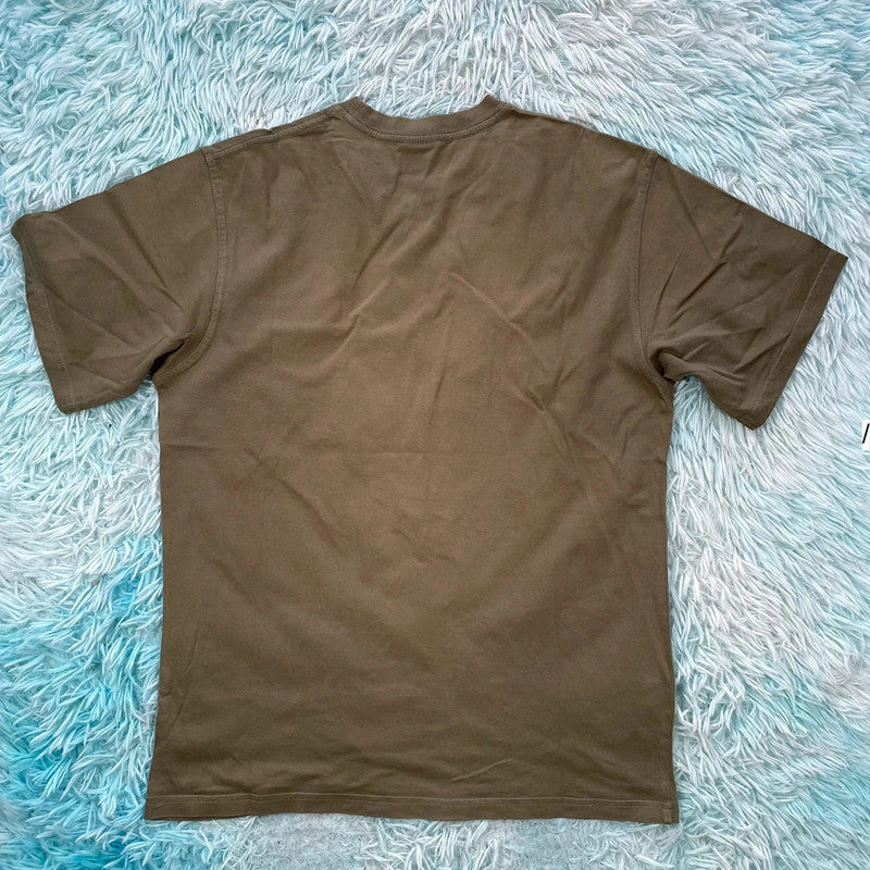 Vintage Khaki Garden Museum Okarma Graphic T Shirt - Small