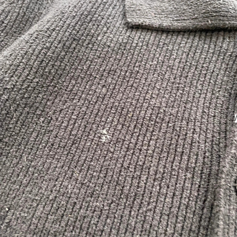 Black Cos Knitted Jumper Cardigan - Large
