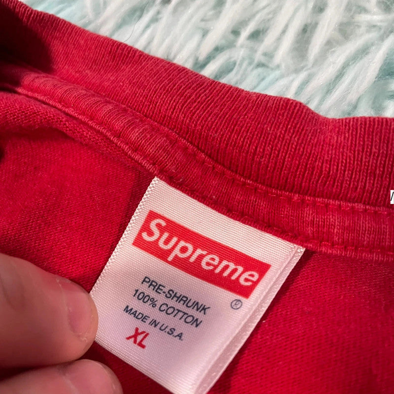 Red Supreme Graphic T Shirt Bombay - XL