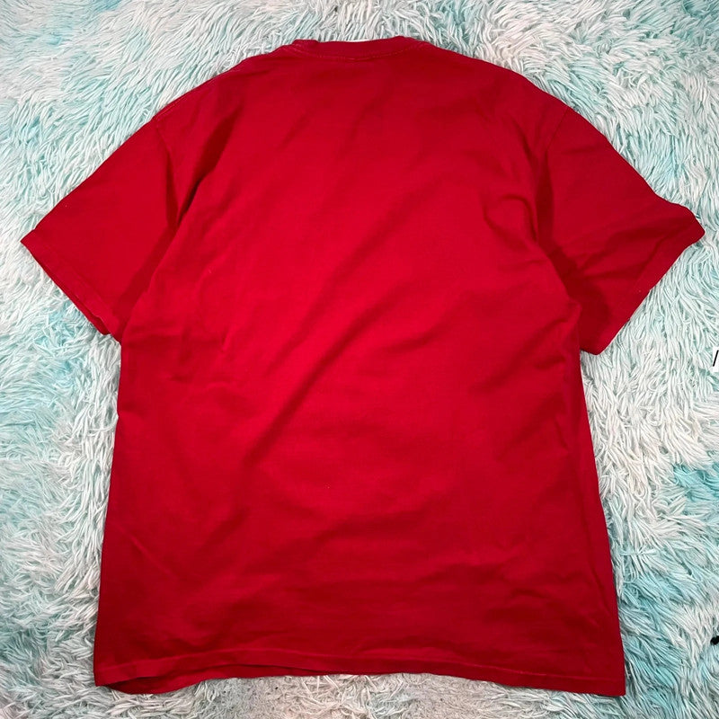 Red Supreme Graphic T Shirt Bombay - XL